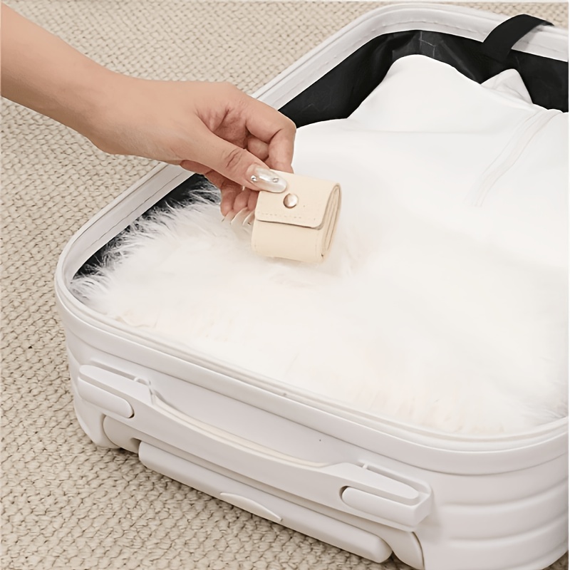 4-Grid Foldable Multi-Functional Travel Jewelry Pouch